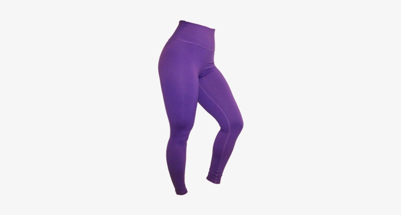 Ladies ''high Waisted'' Leggings - High Waster Puprle Leggings, transparent png #1098123