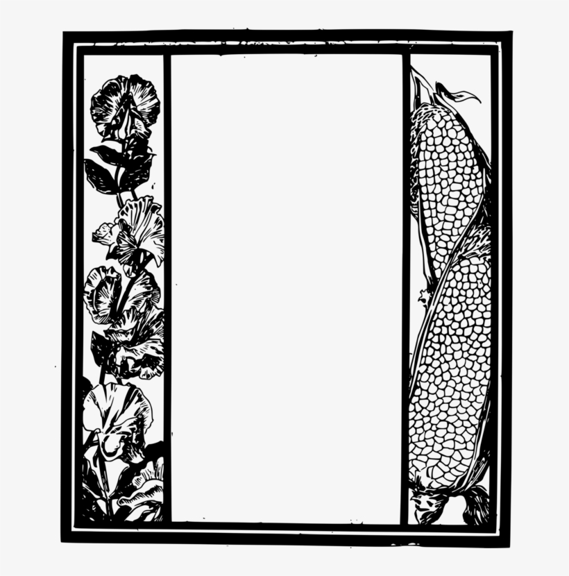 Black And White A Floral Fantasy In An Old English - Metalik Siyah Fon Vektörler Png, transparent png #1098192