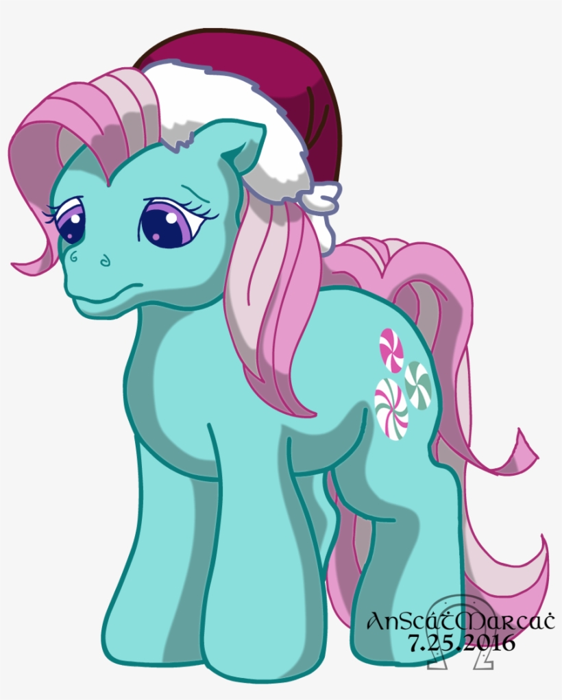 Anscathmarcach, G3, Hat, Minty, Sad, Safe, Santa Hat, - Sad Minty, transparent png #1098447