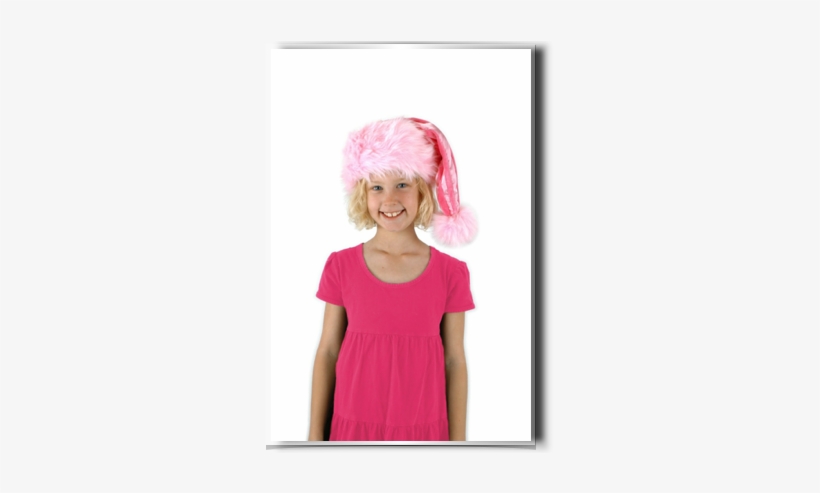 Santa Hat Pink - Girl, transparent png #1098832