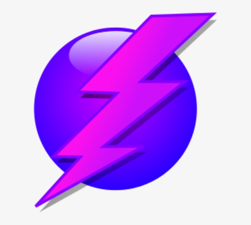 Bolt Goinggreenforu Info - Purple Lightning Bolt Symbol, transparent png #1099093