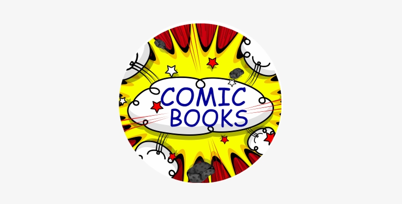 Comic Book Badge Comic Books - Comic Books Clipart, transparent png #1099222