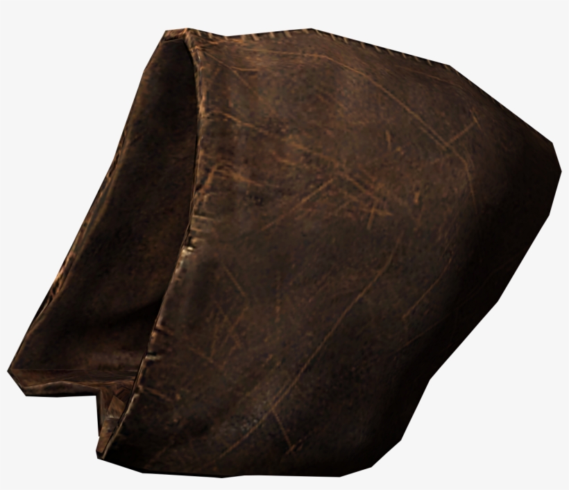 Leather Hood - Skyrim Hood, transparent png #1099393