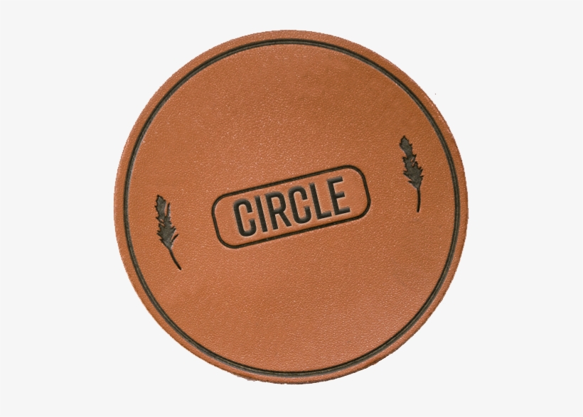 Please Select - Brown Circle Leather Patch, transparent png #1099579