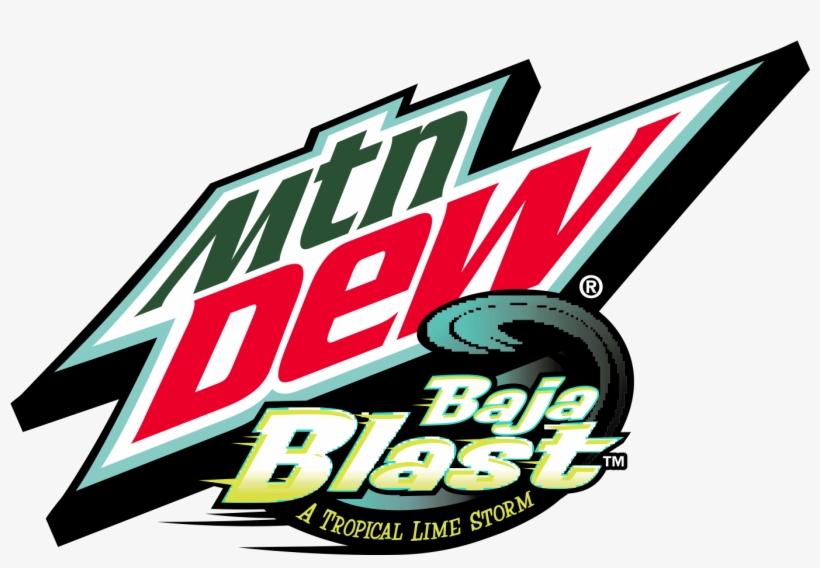 Bajablast Mountain Dew - Mountain Dew Baja Blast Logo, transparent png #110044