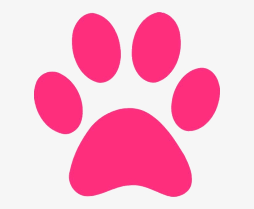 pink paw cushion