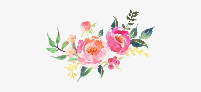 Watercolor Flowers Flores Kpopedit No Es Mi Arte - Maid Of Honor Tote Bag, Bridesmaid Gifts, transparent png #110309