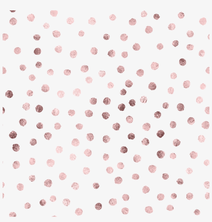 Rose Gold Dots Pattern - Rose Gold Polka Dots, transparent png #110480