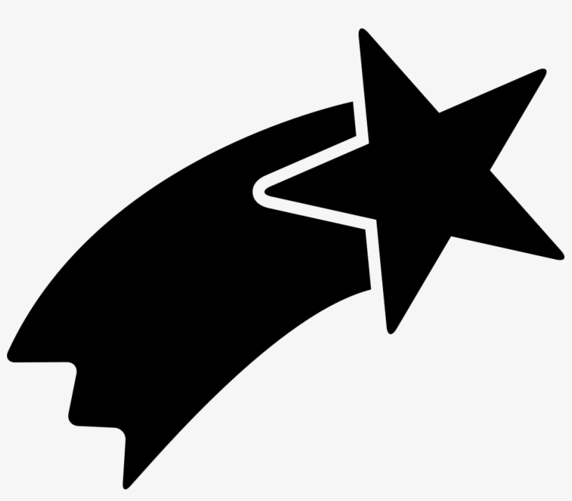 Shooting Star Shape - Shooting Star Icon, transparent png #110656