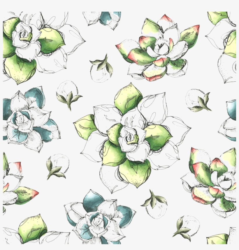 Watercolor Graffiti Flower Cartoon Transparent - Botany, transparent png #110657