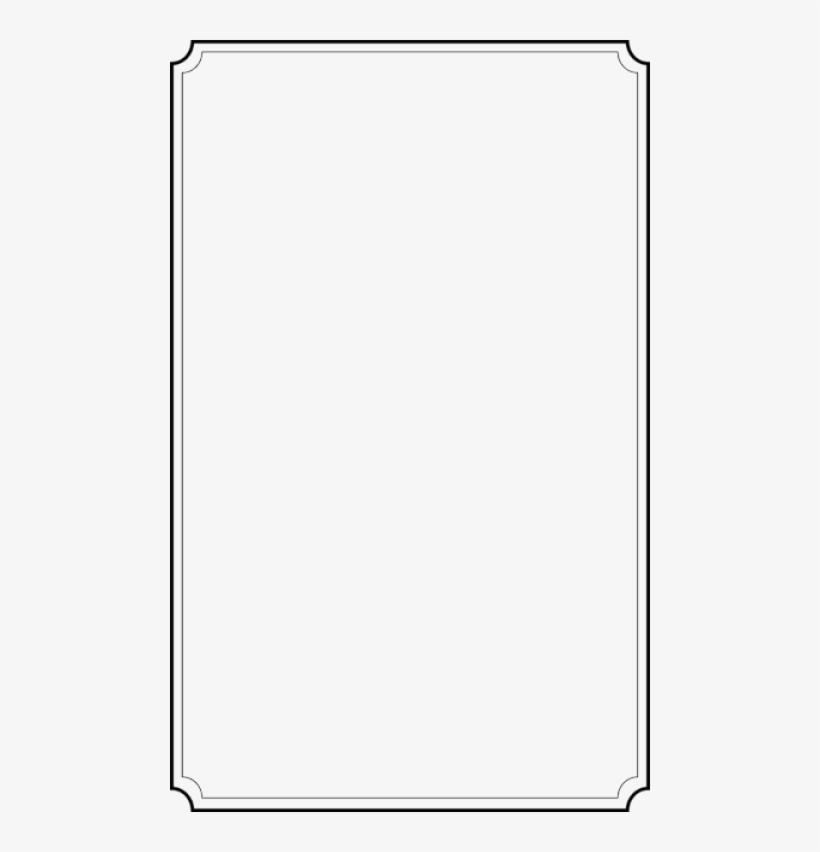 Free Png White Border Frame Image Png Images Transparent - Simple Line Page Border, transparent png #110713