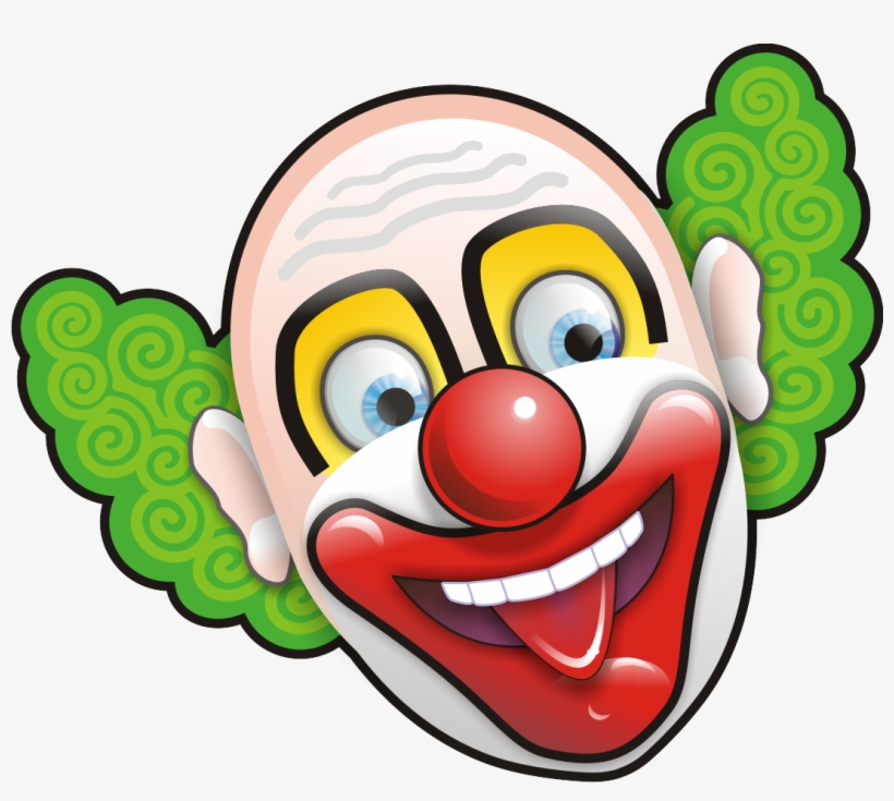 Picture Transparent Collection Of Clown Mask Free High - Clown Face, transparent png #110754