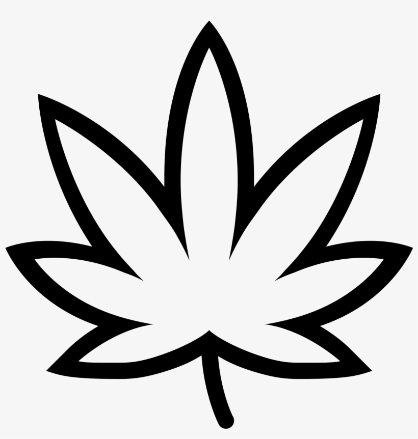 Free Download, Png And Vector - Cannabis Leaf Icon Free, transparent png #110968