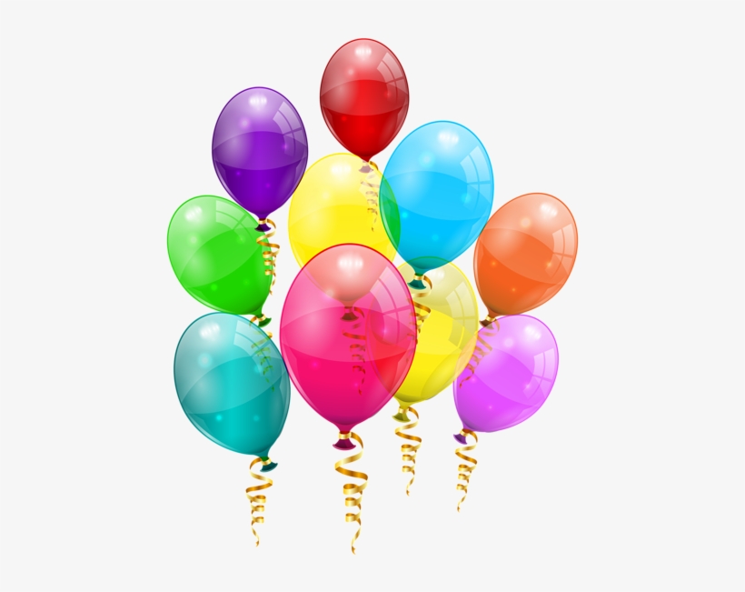 Bunch Of Colorful Balloons Png Clipart Image - Balloons Png, transparent png #111246
