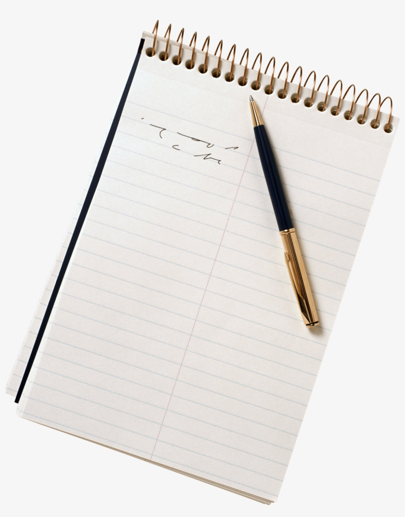 Miscellaneous - Paper - Notebook Written In Png, transparent png #111269