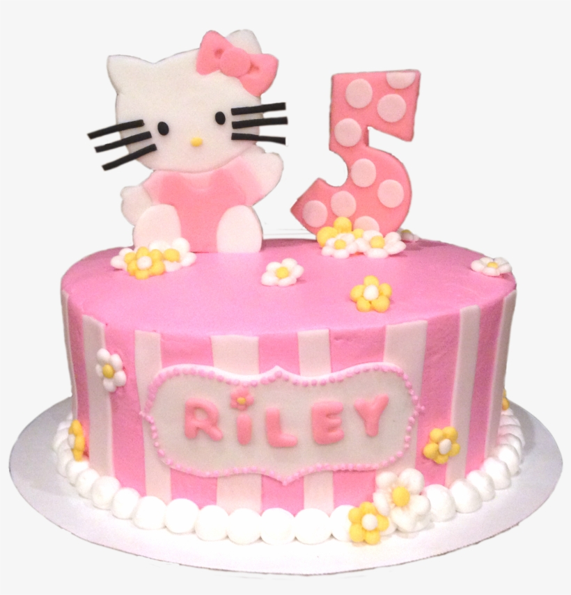Hello Kitty Cake Baby Shark Cake Birthday Girl Free Transparent Png Download Pngkey