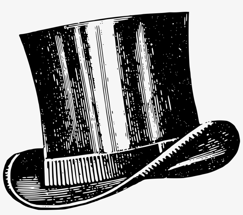 Top Hat Drawing Vintage - Top Hat Clip Art, transparent png #111619