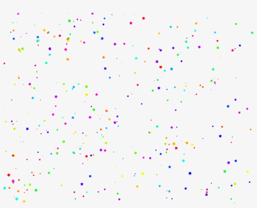 Stars Confetti Shapebrush Rainbow Colorfulfreetoedit - Art, transparent png #111668