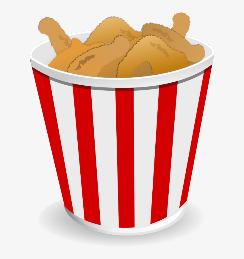 Fried Chicken Clipart Banner Free Library - Fried Chicken Bucket Cartoon, transparent png #111733