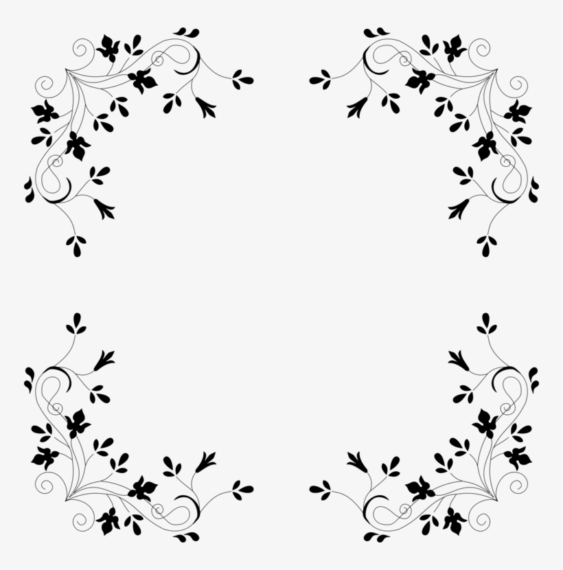 Deadlift Flower Squat Computer Icons Floral Design - Floral Border Design Kiss Png, transparent png #112125