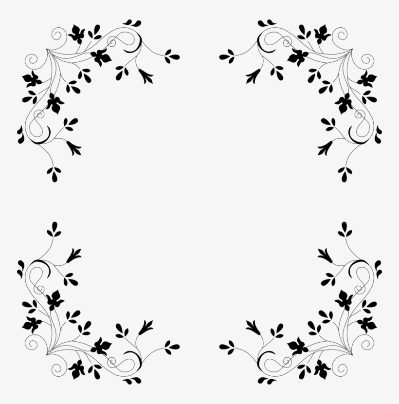 Deadlift Flower Squat Computer Icons Floral Design - Floral Border Design Kiss Png, transparent png #112125