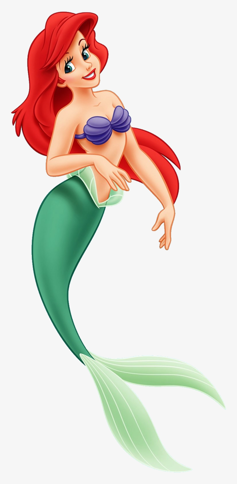 New Ariel Mermaid - Disney Princess (lifesize Stand Up), transparent png #112302