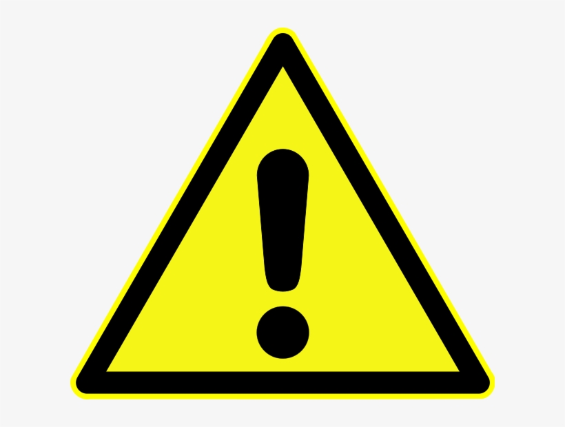 Tornado Warning Png Free - Exclamation Mark In Yellow Triangle, transparent png #113551