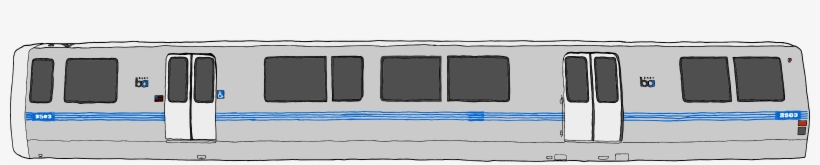 Black, Blue, Grey, Train, Bart, Exterior, Training - Bart Train Png, transparent png #113698