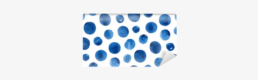 Watercolor Blue Polka Dots - Blue, transparent png #114111