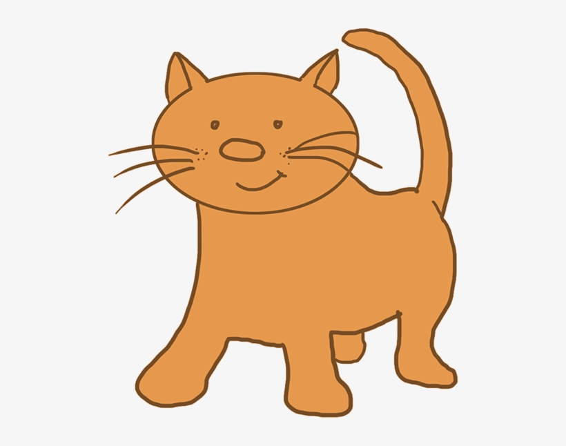 Cartoon Cat Light Brown - Cartoon Cats Transparent Background, transparent png #114795