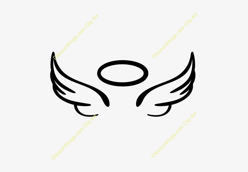 Angel Costumes - Easy To Draw Angel Wings Halo, transparent png #114937