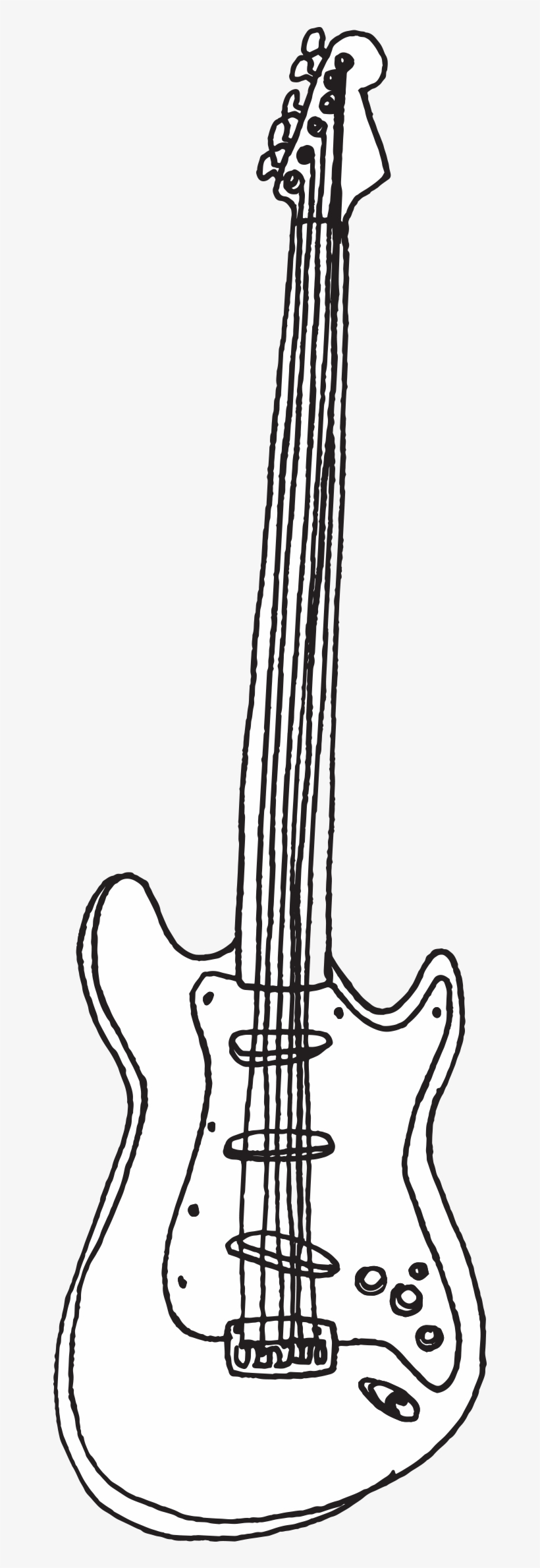 Tattly Electric Guitar Julia Rothman 00 V=1531945378 - Electric Guitar Tattoo Simple, transparent png #114974