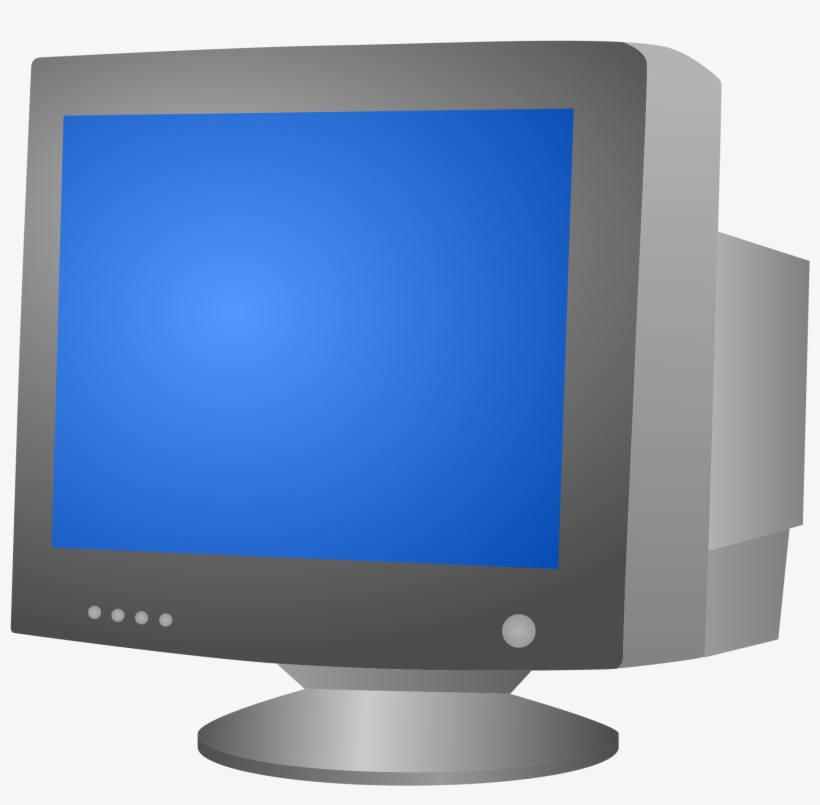 Screen Clipart Crt Monitor - Cathode Ray Tube Crt Monitor, transparent png #115182
