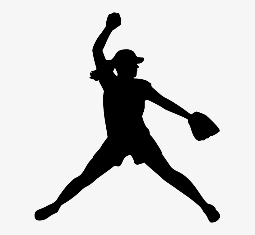 Girls Fastpitch Softball Clipart