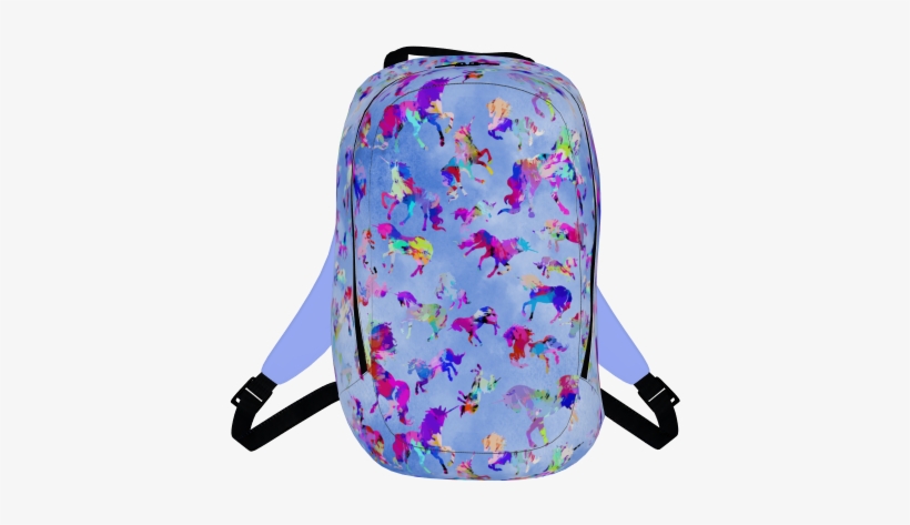 Watercolor Unicorn Backpack - Backpack, transparent png #115310
