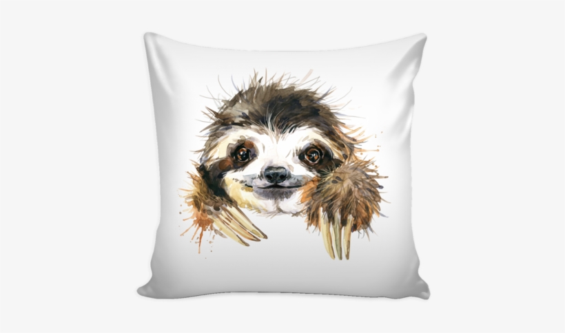 Cute Sloth Pillow With Insert - Pillow Audrey Hepburn, transparent png #115482