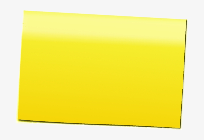 Post-it Sticker Small Yellow Emtpy Single Left Up - Yellow Post It Png, transparent png #115506