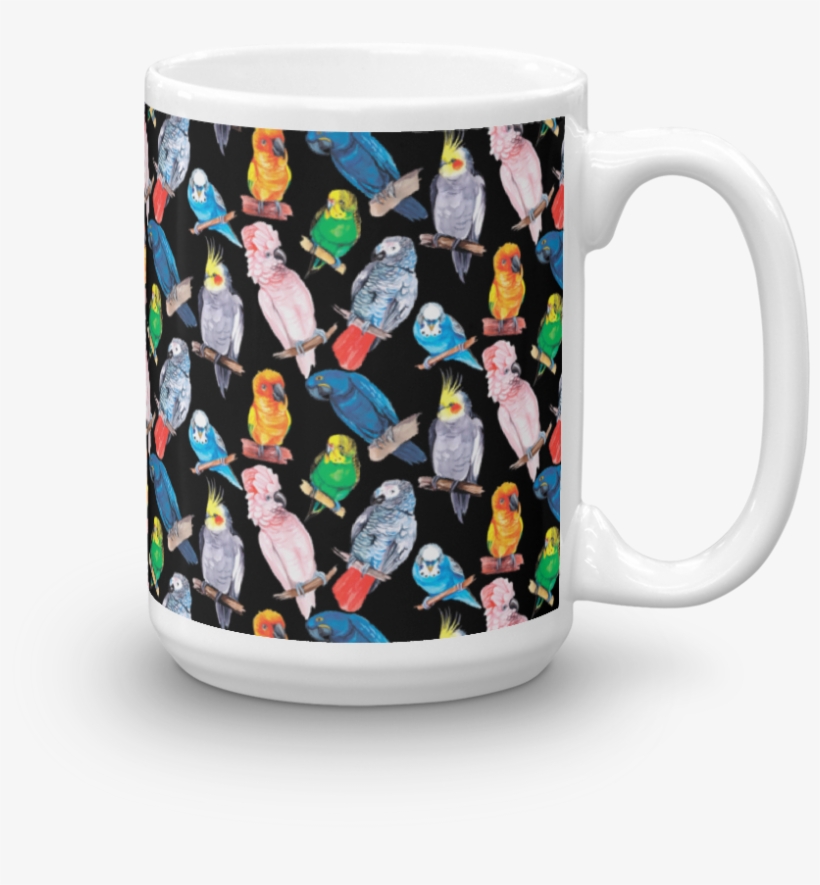 Watercolor Parrot Mug - Watercolor Painting, transparent png #115649