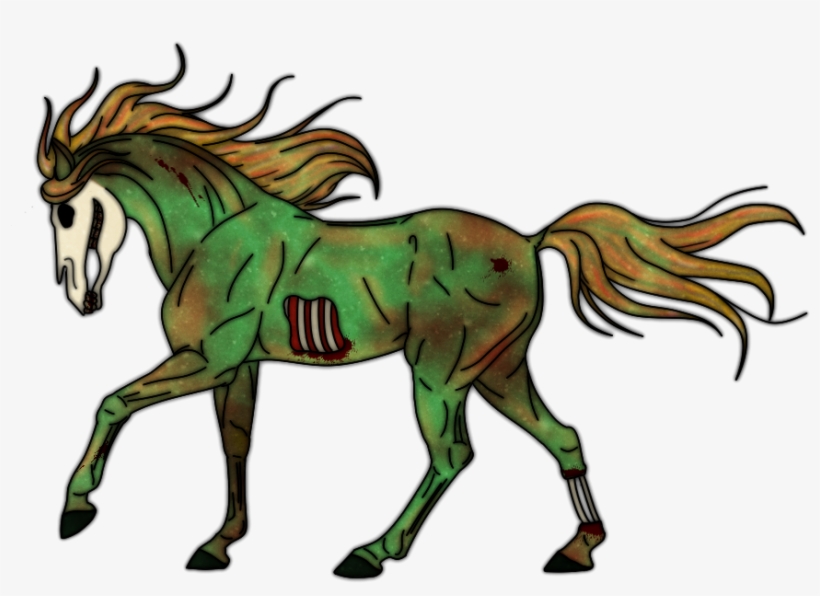 Zombie Horse By Jenneke - Painting, transparent png #115842
