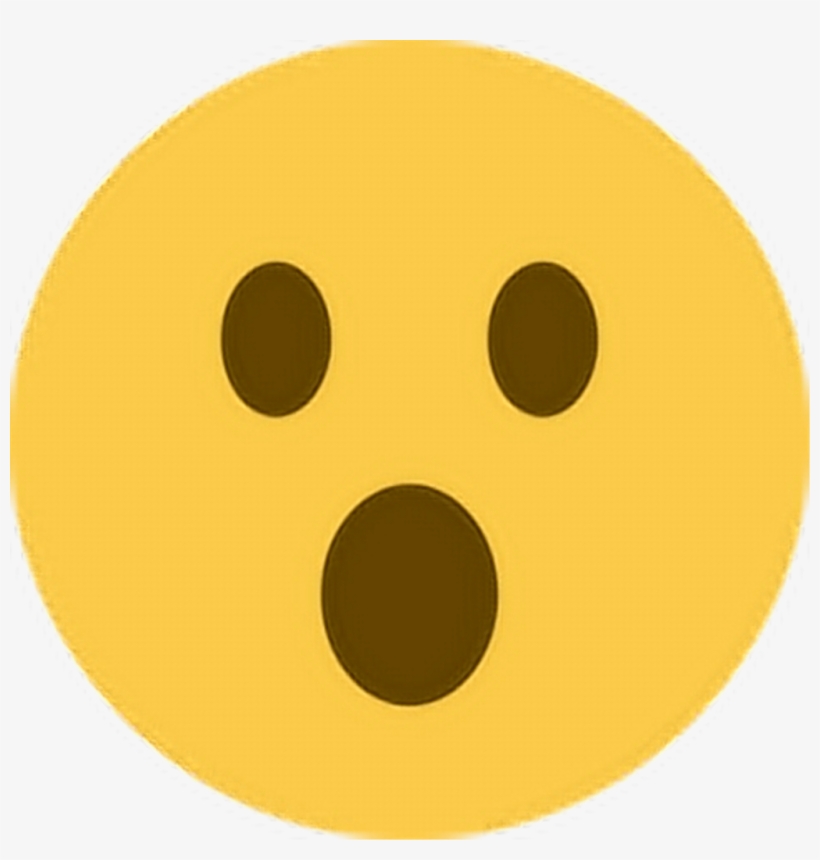 Shocked Gasp Realize Oh Emoji Emoticon Face Expression - Open Mouth Emoji, transparent png #115963