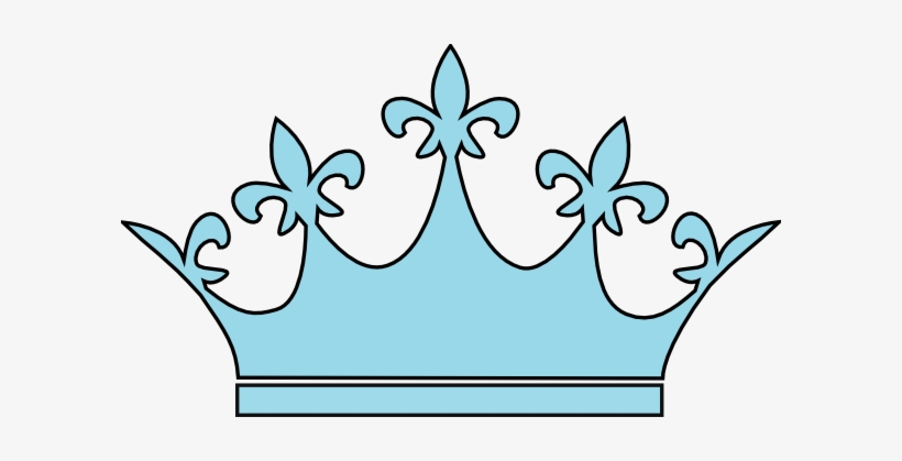 Queen Crown Light Blue Clip Art At Clker - Light Blue Crown Png, transparent png #115993