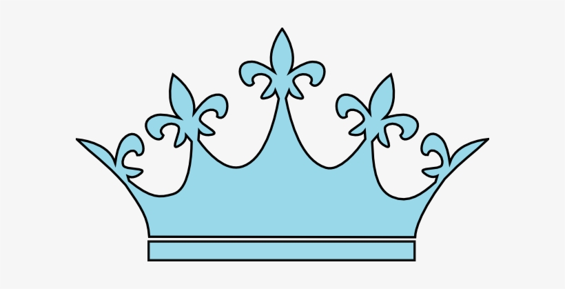 Queen Crown Light Blue Clip Art At Clker - Light Blue Crown Png, transparent png #115993