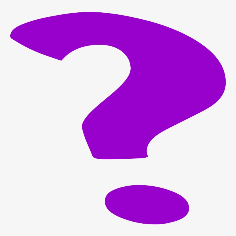 Purple Question Mark - Purple Question Mark Png, transparent png #116064