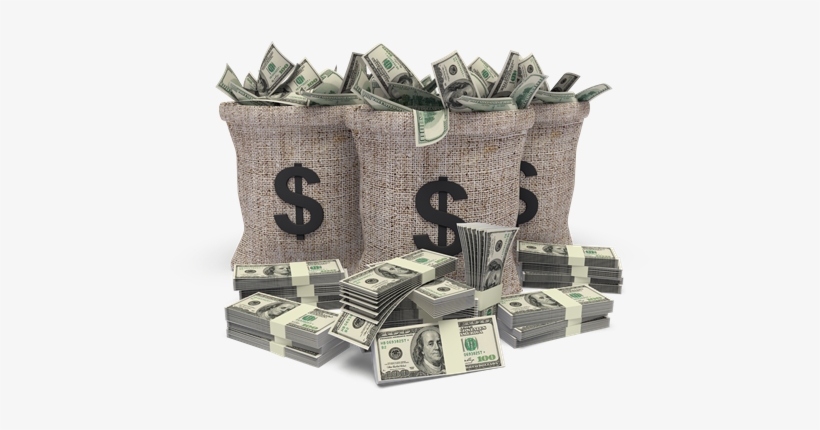 Million Dollar Png Svg Library - Bags Of Dollars Png, transparent png #116268