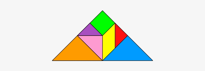Tangram Triangle - Make A Triangle With Tangrams, transparent png #116558