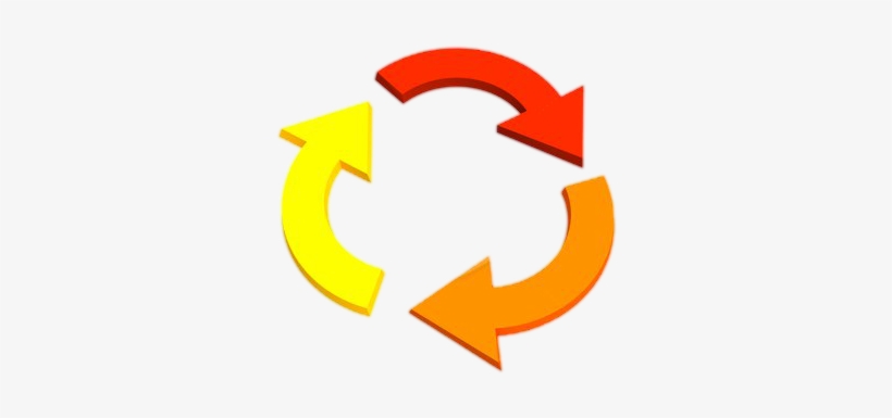 3d Arrows Showing Recycling Png Image - 3d Arrows Logo Png, transparent png #116828