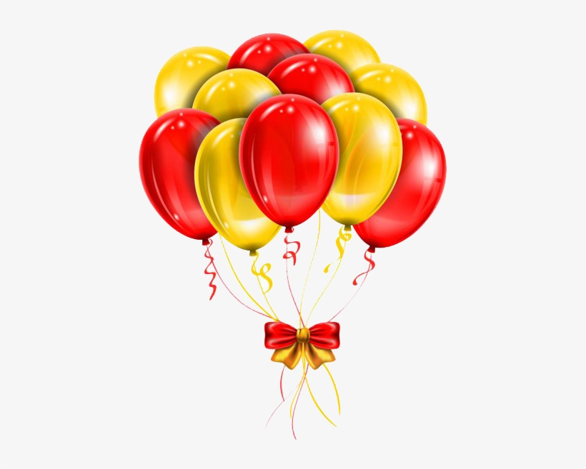 Balloons Png Photos - Red And Yellow Balloons, transparent png #116912