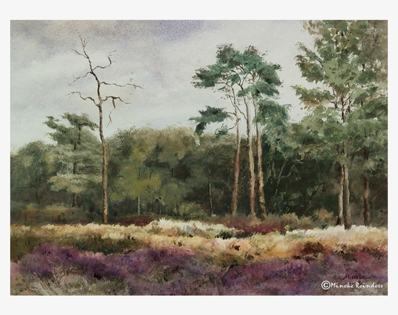 Heath At The Reest Valley - Painting, transparent png #116936