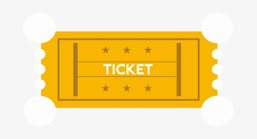 A Ticket For A Event - Vector Graphics, transparent png #117077