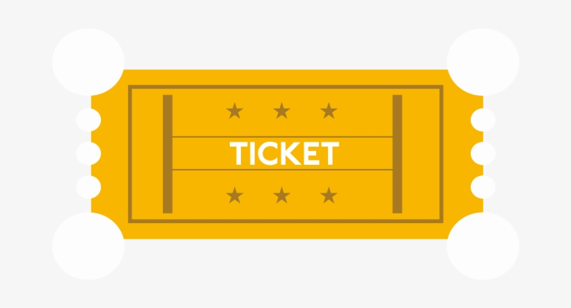 A Ticket For A Event - Vector Graphics - Free Transparent PNG Download ...